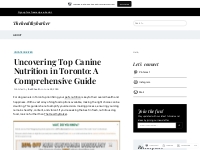 Uncovering Top Canine Nutrition in Toronto: A Comprehensive Guide   Th