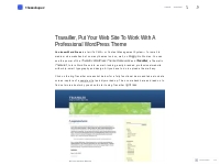 Travailler, Put Your Web Site To Work With A Professional WordPress Th