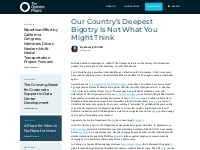 Our Country’s Deepest Bigotry Is Not What You Might Think | The Opinio