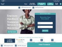 Fast and Accurate Employee Handbook Translation Services