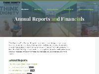 Annual Reports and Financials   Think Dignity