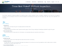 Three Best Rated  50-Point Inspection - ThreeBestRated.ca