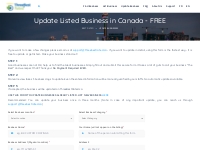 Update a Business for Free in Canada - Stand Out From The Crowd with T