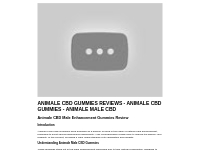 Animale CBD Gummies Review