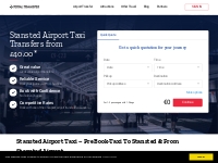 Taxi to Stansted Airport | Taxi from Stansted Airport | Stansted Airpo