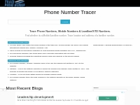 Trace any Phone Number in India. Trace Mobile/Landline Numbers
