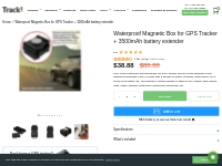        Waterproof Magnetic Box for GPS Tracker + 3500mAh battery exten