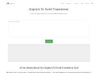 Best English To Tamil Translation - Translation Wala
