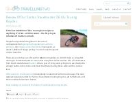 Review Of Our Santos Travelmaster 2.6 Alu Touring Bicycles | Travellin