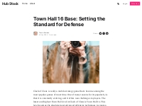 Town Hall 16 Base: Setting the Standard for Defense