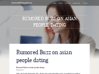Rumored Buzz on asian people dating