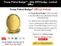 Trump Patriot Badge® (Official USA)