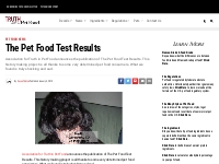 The Pet Food Test Results   Truth about Pet Food