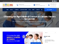 Choosing the Right Medical Courses in Canada: Factors to Consider