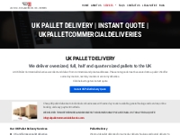 UK Pallet Delivery | Instant Quote | UKPalletCommercialDeliveries