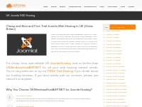   	UKWindowsHostASP.NET - Cheap, Best and Free Trial Joomla SSD Web Ho