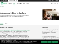 Autonomous Vehicle Technology | UL Standards   Engagement