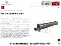 Continuous Mixer   Ultra Febtech Pvt. Ltd.