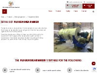 Plough shear Mixer   Ultra Febtech Pvt. Ltd.