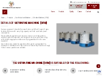Ultrafine Machine (UFM)   Ultra Febtech Pvt. Ltd.