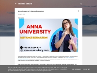 Anna University Distance Education