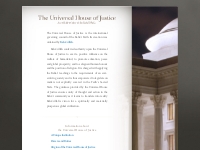 The Universal House of Justice - An official website of the Bahá’í Fai