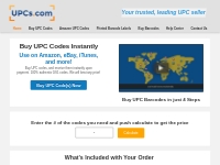 Buy UPC Codes Instantly - UPCs.com