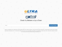Is Your Website Up or Down? - Ultra Web Hosting