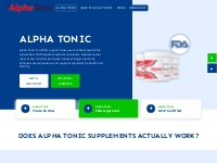 Alpha Tonic® Testosterone Booster | Official Website