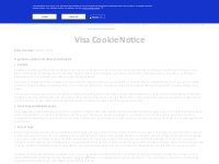 Visa Privacy Center | Cookie Notice | Visa