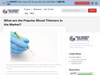 What are the Popular Blood Thinners in the Market?   USA Script Helper