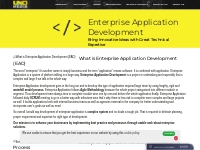 Enterprise Application Development Company | Web App Development servi