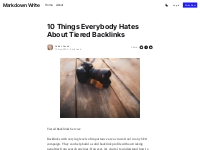 10 Things Everybody Hates About Tiered Backlinks