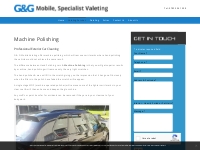 Machine Polishing   G   G Mobile Valeting, Car Wash   Car Cleaning