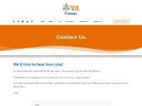 Contact Us - VA Trainer