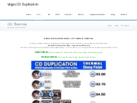CD Thermal Printing and Duplication (702) 505-0701 | Vegas CD Duplicat