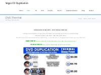 DVD Thermal Printing and Duplication (702) 505-0701 | Vegas CD Duplica