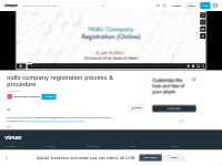 nidhi company registration process   procedure on Vimeo