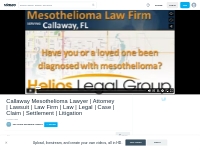 Callaway mesothelioma legal question? Talk to a lawyer right now! 1-88