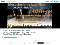 Corpus Christi mesothelioma legal question? Talk to a lawyer now! 1-88