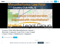 Country Club Hills mesothelioma legal question? Talk to a lawyer now! 