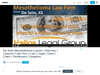 De Soto mesothelioma legal question? Talk to a lawyer right now! 1-888