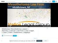 Middletown mesothelioma legal question? Talk to a lawyer right now! 1-