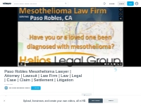 Paso Robles Mesothelioma Lawyer | Attorney | Lawsuit | Law Firm  | Law
