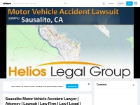 Sausalito Motor Vehicle Accident Lawyer | Attorney | Lawsuit | Law Fir