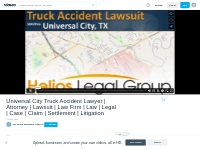 Universal City Truck Accident Lawyer | Attorney | Lawsuit | Law Firm  