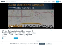 Winter Springs Auto Accident Lawyer | Attorney | Lawsuit | Law Firm  |