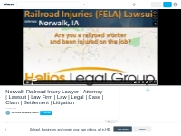 Norwalk Railroad Injury Lawyer | Attorney | Lawsuit | Law Firm  | Law 