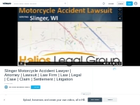 Slinger Motorcycle Accident Lawyer | Attorney | Lawsuit | Law Firm  | 