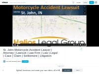 St. John Motorcycle Accident Lawyer | Attorney | Lawsuit | Law Firm  |